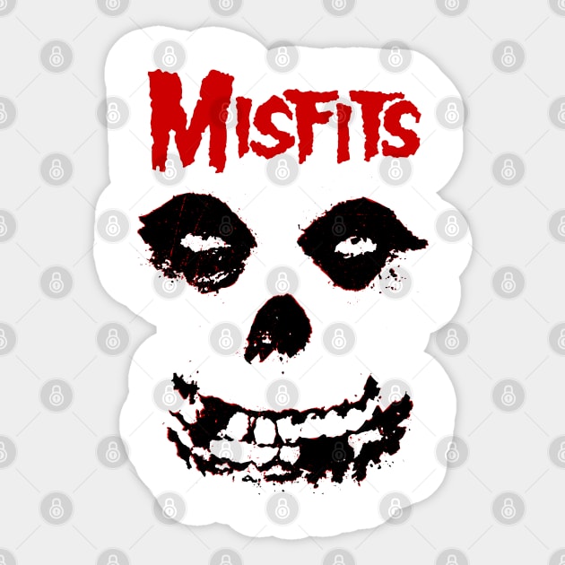 misfits skull Sticker by VizRad